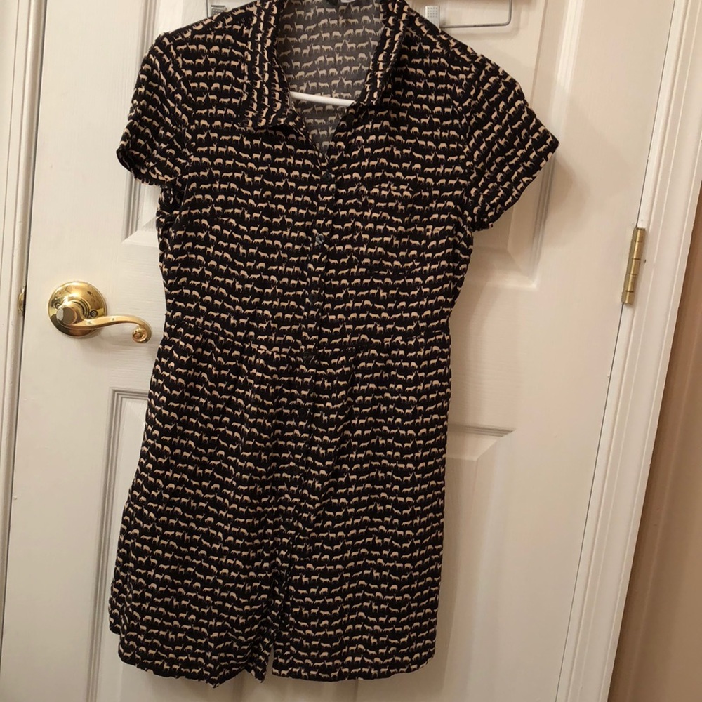 Deer pattern dress